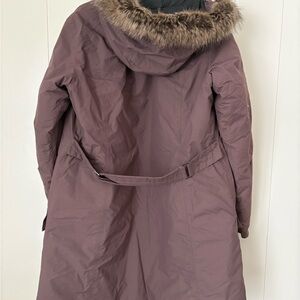 Columbia Women's Icelandite TurboDown Plum Ski Jacket with Fur Hood